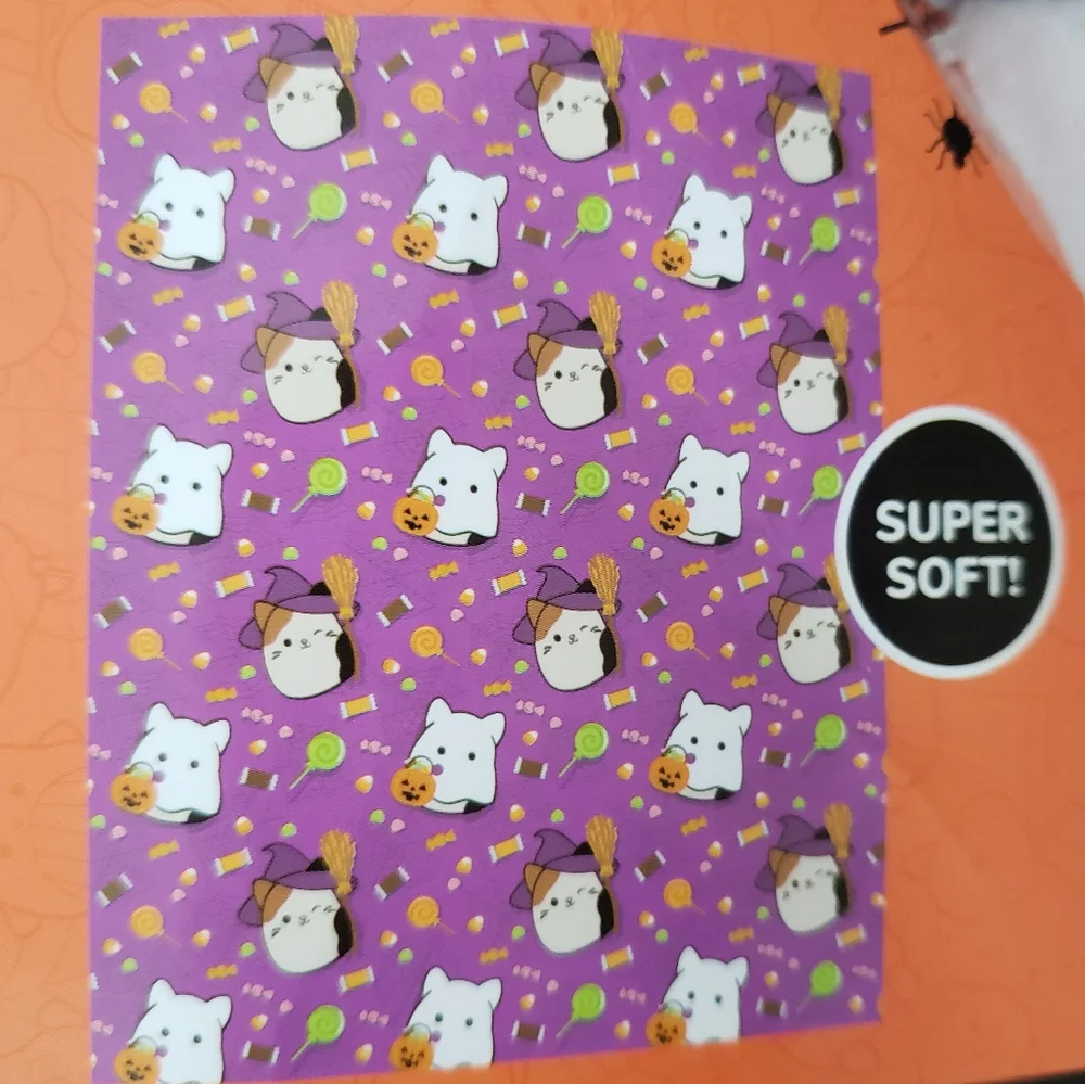 Squishmallows Cam The Cat Halloween Super Soft Plush Throw Blanket 50